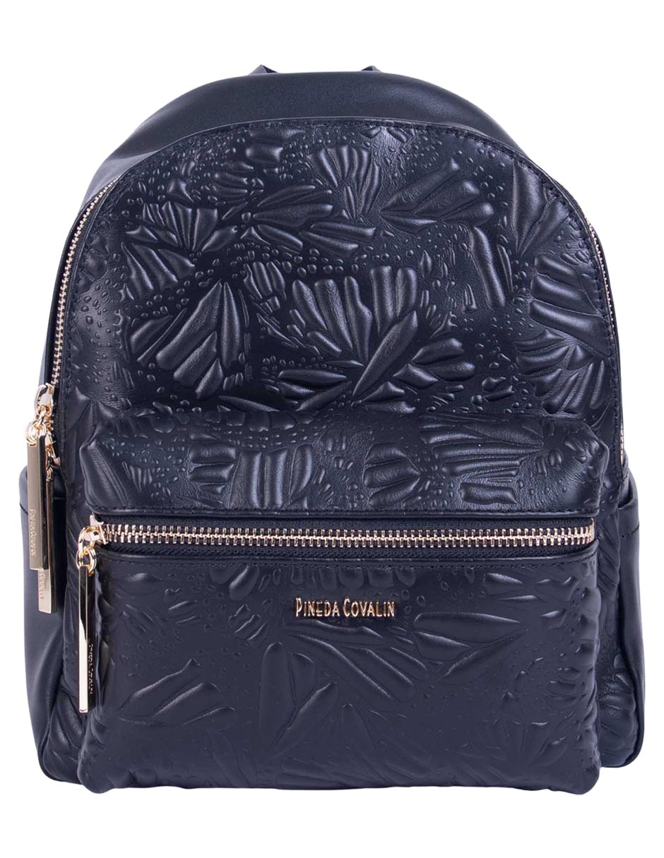Bolsa Pineda Covalin Grabado Mariposa de piel para mujer 1
