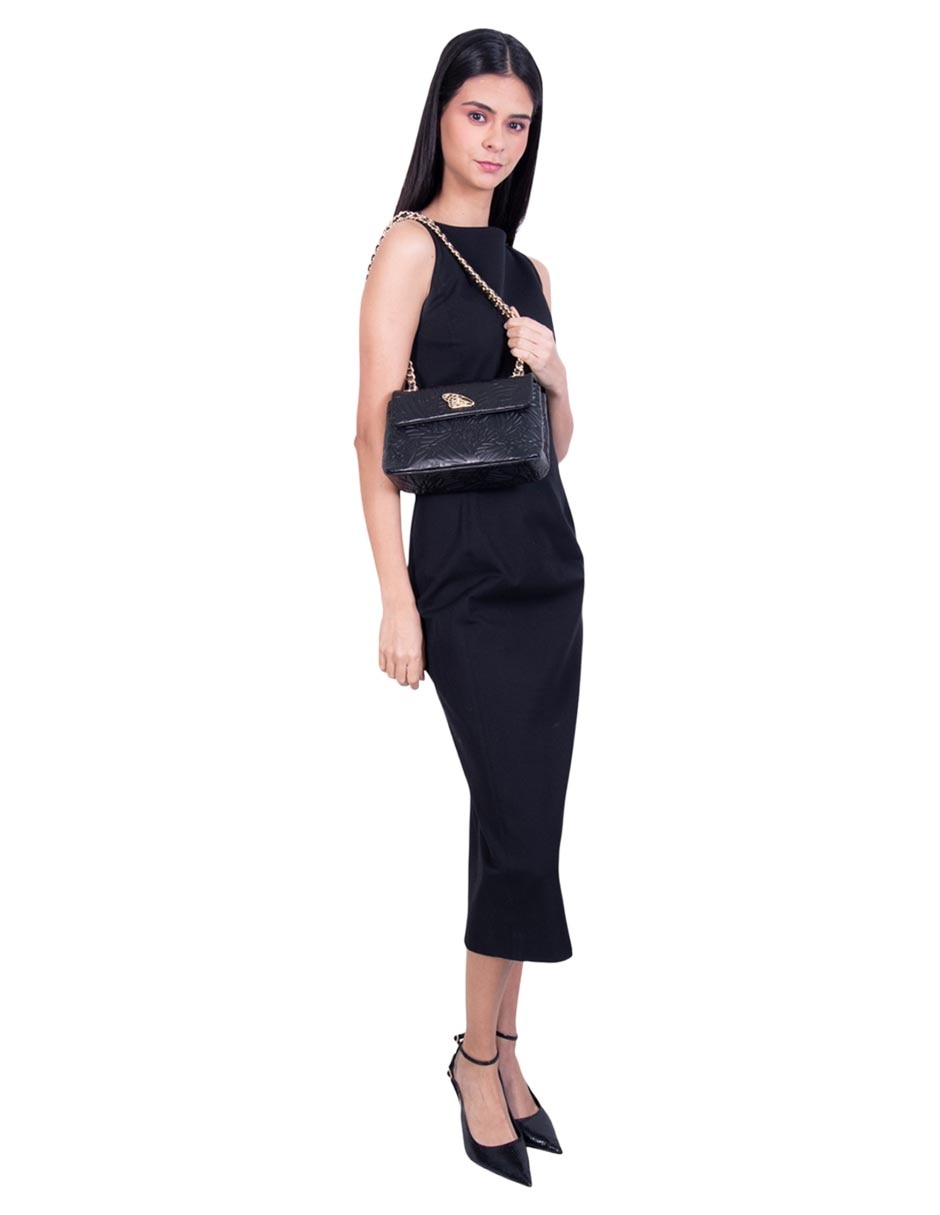 Bolsa crossbody Pineda Covalin Grabado Mariposa de piel para mujer