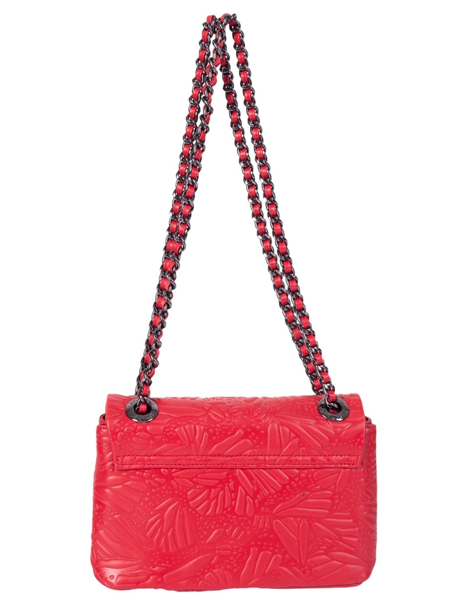 Bolsa crossbody Pineda Covalin Grabado Mariposa de piel para mujer 6