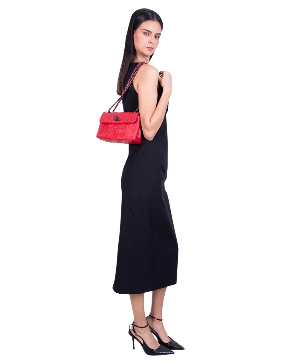 Bolsa crossbody Pineda Covalin Grabado Mariposa de piel para mujer 3