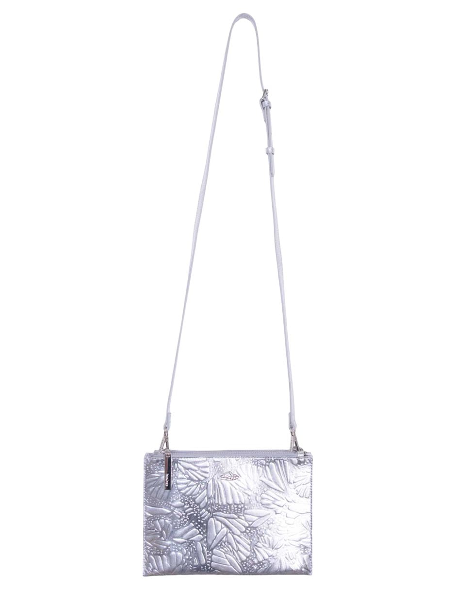 Bolsa crossbody Pineda Covalin Grabado Mariposa de piel para mujer 1