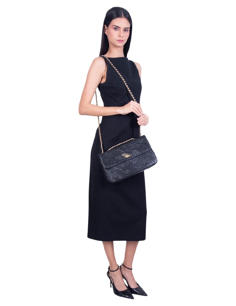 Bolsa crossbody Pineda Covalin Grabado Mariposa de piel para mujer 3