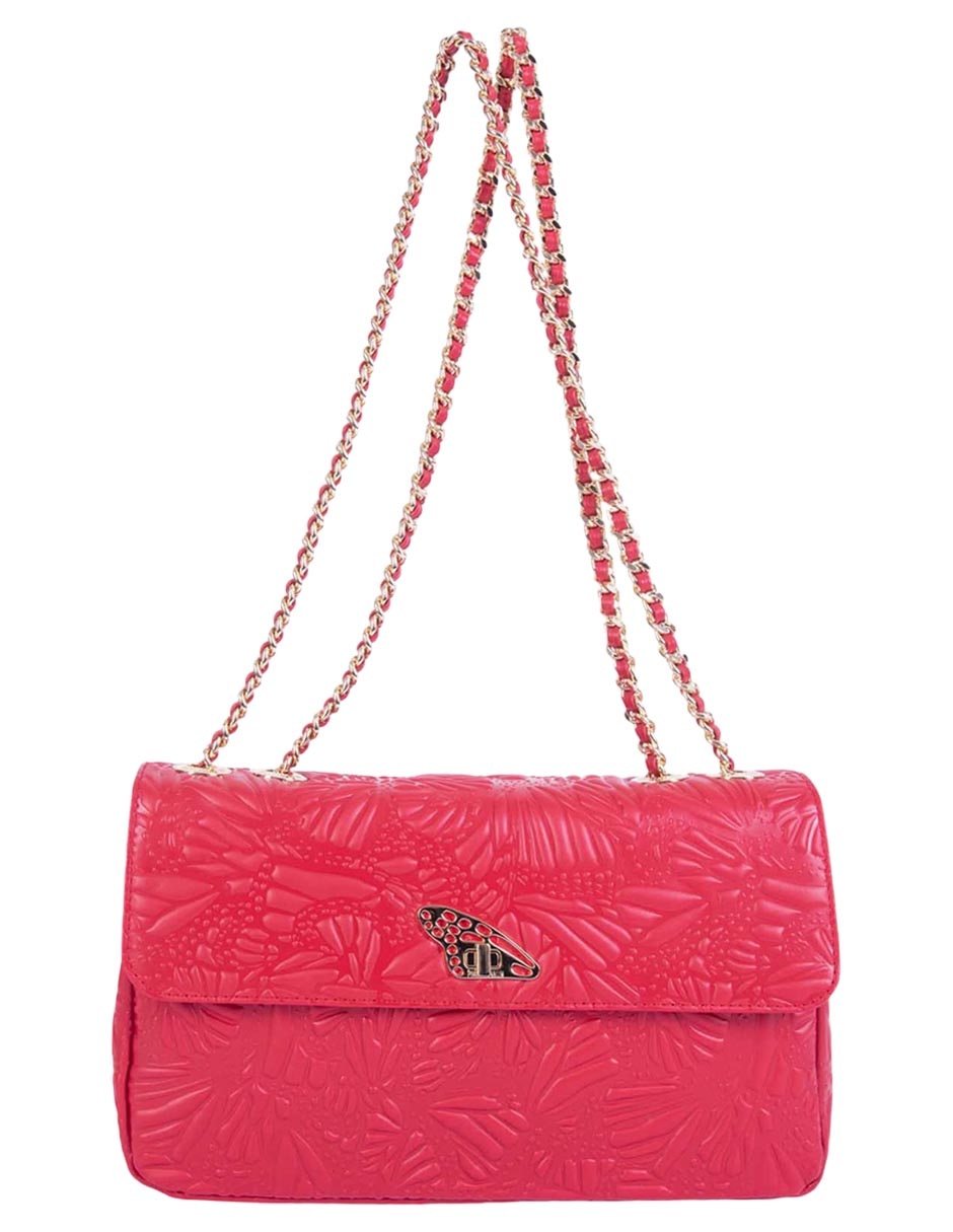 Bolsa crossbody Pineda Covalin Grabado Mariposa de piel para mujer 1
