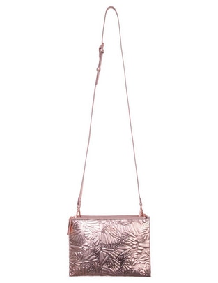 Backpack crossbody Pineda Covalin Grabado Mariposa de piel para mujer 1