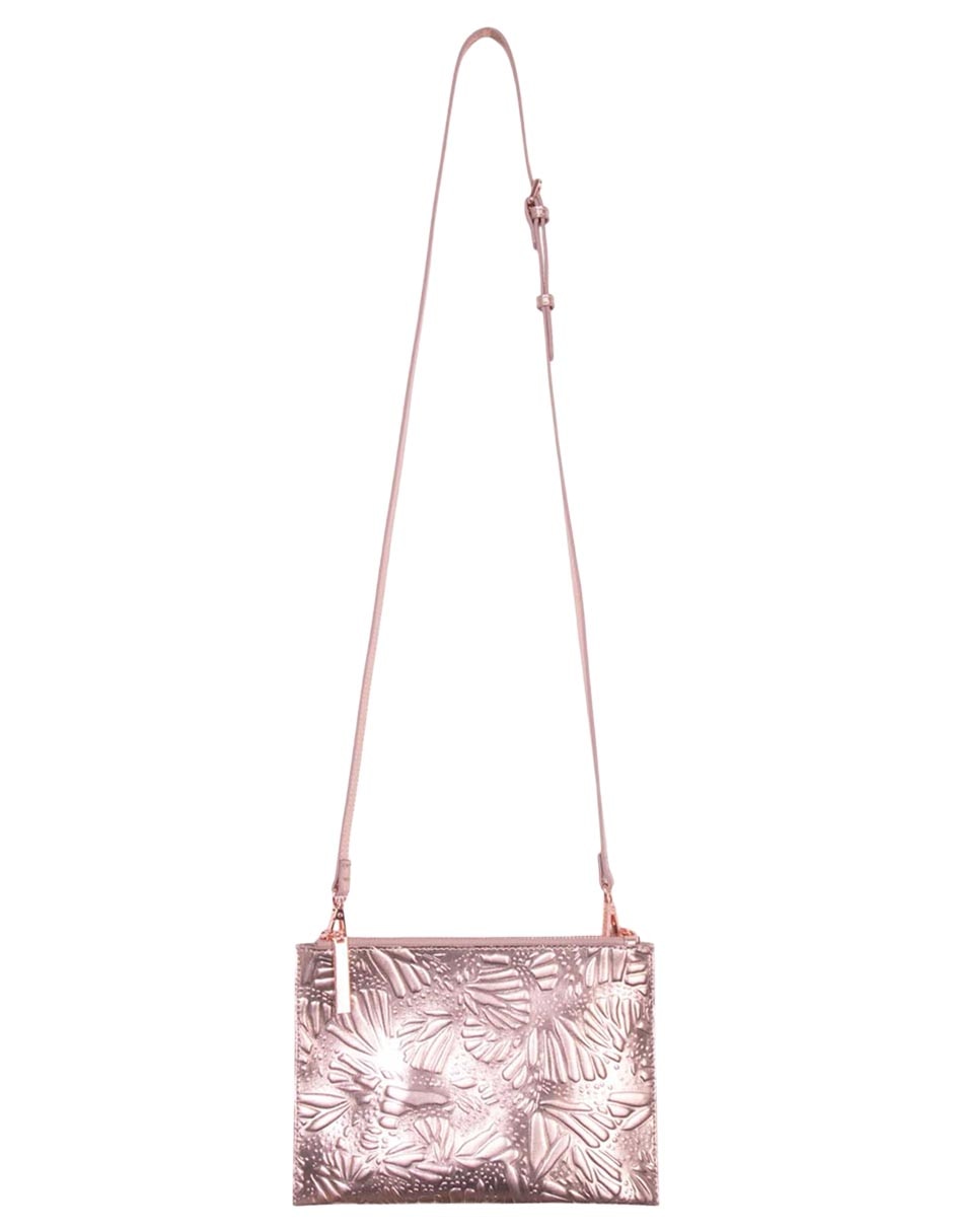 Backpack crossbody Pineda Covalin Grabado Mariposa de piel para mujer 6