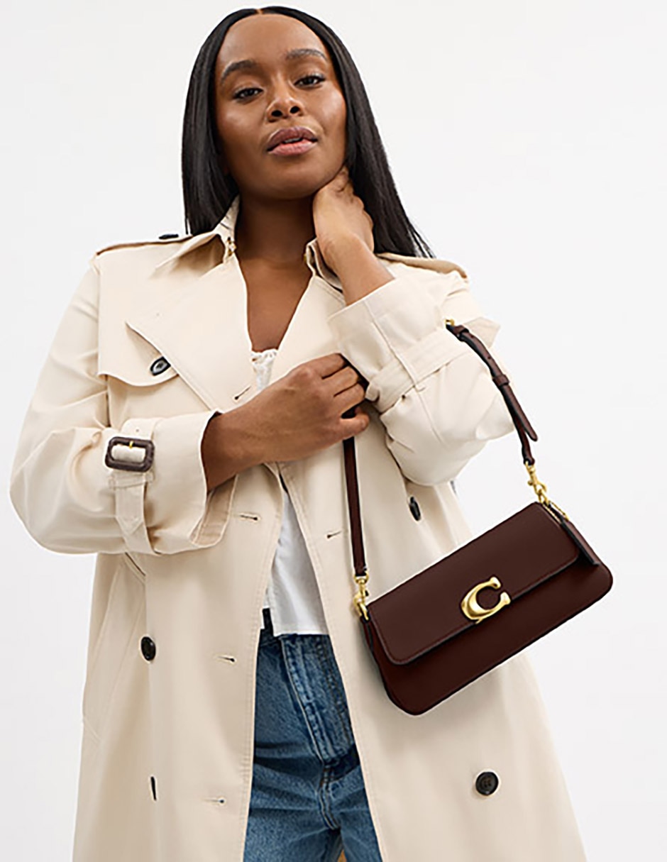 Bolsa shoulder Refined Calf Leather de piel para mujer 4
