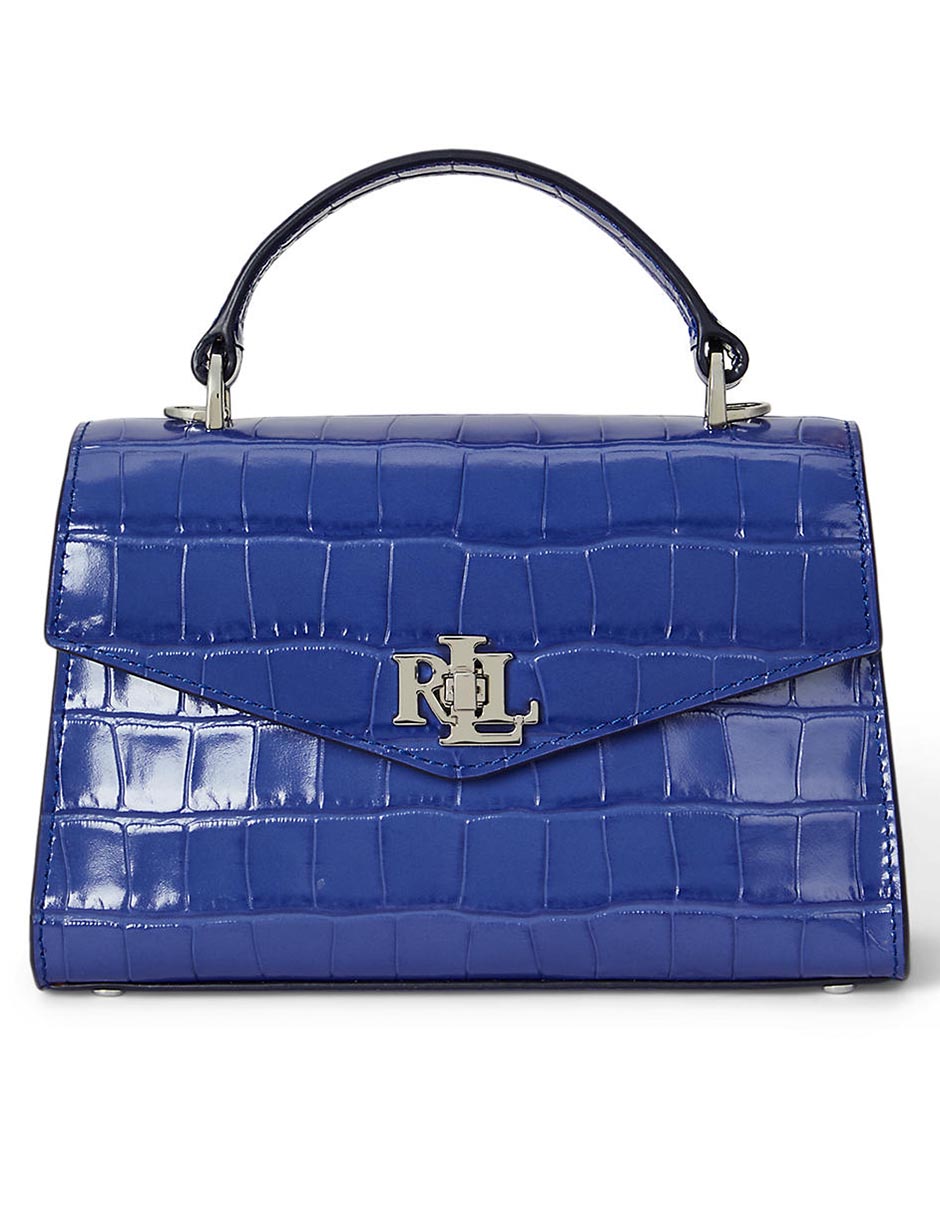 Bolsa satchel de piel para mujer