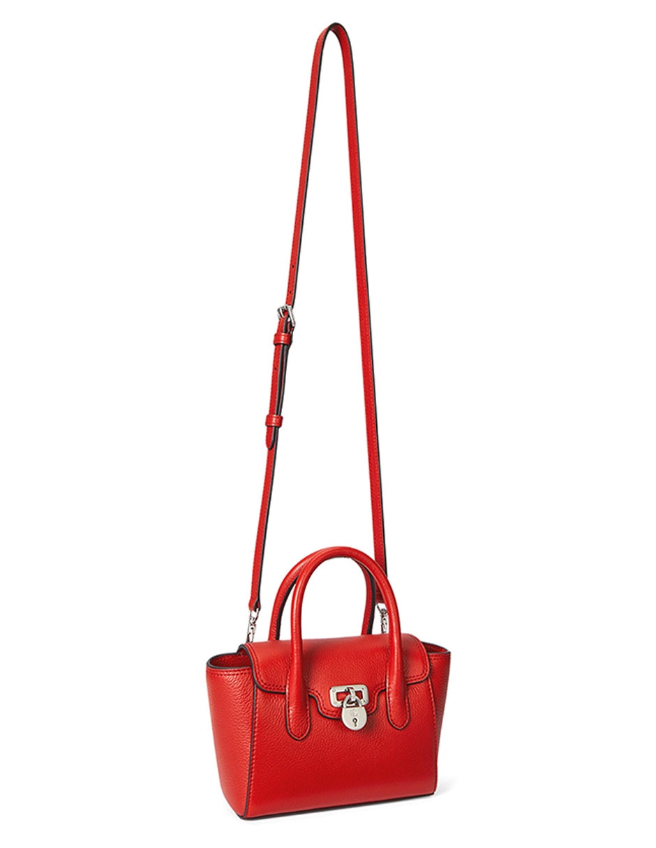 Bolsa satchel Lauren Ralph Lauren de piel para mujer