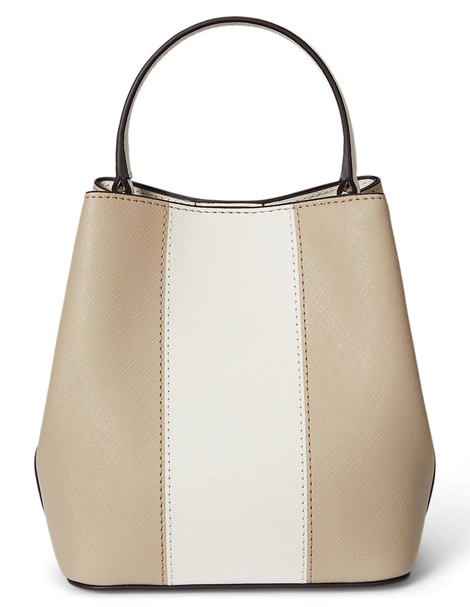Bolsa bucket Lauren Ralph Lauren de piel para mujer