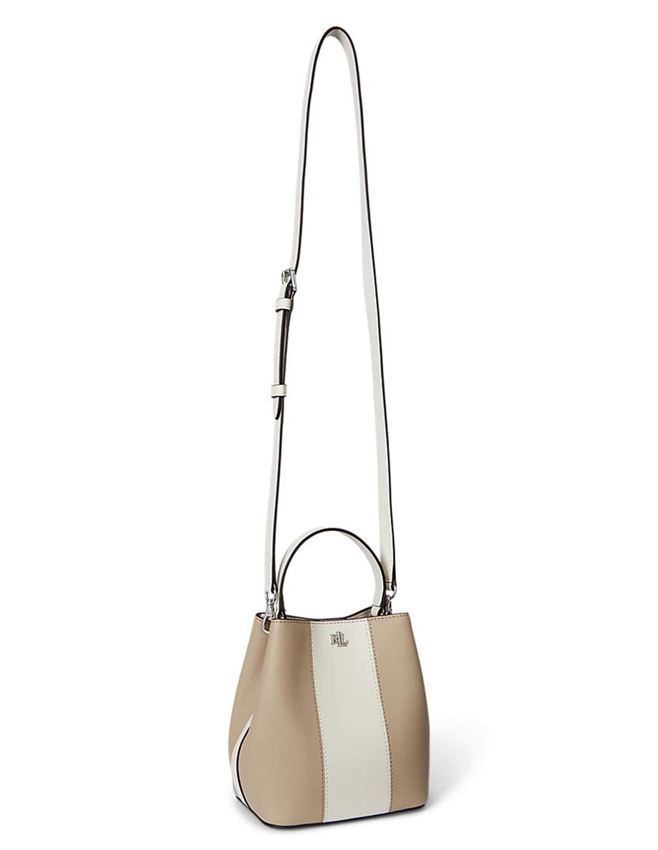 Bolsa bucket Lauren Ralph Lauren de piel para mujer