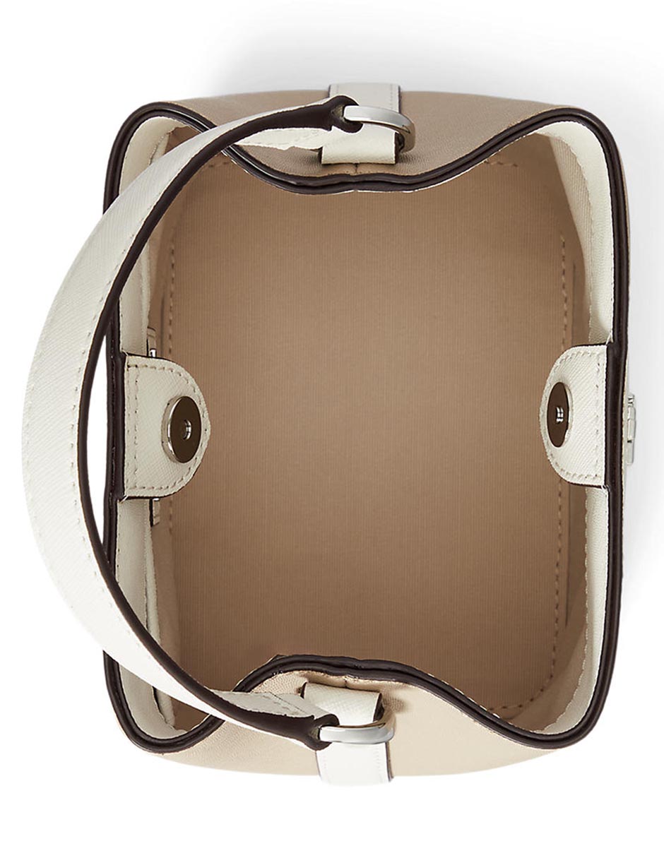 Bolsa bucket Lauren Ralph Lauren de piel para mujer