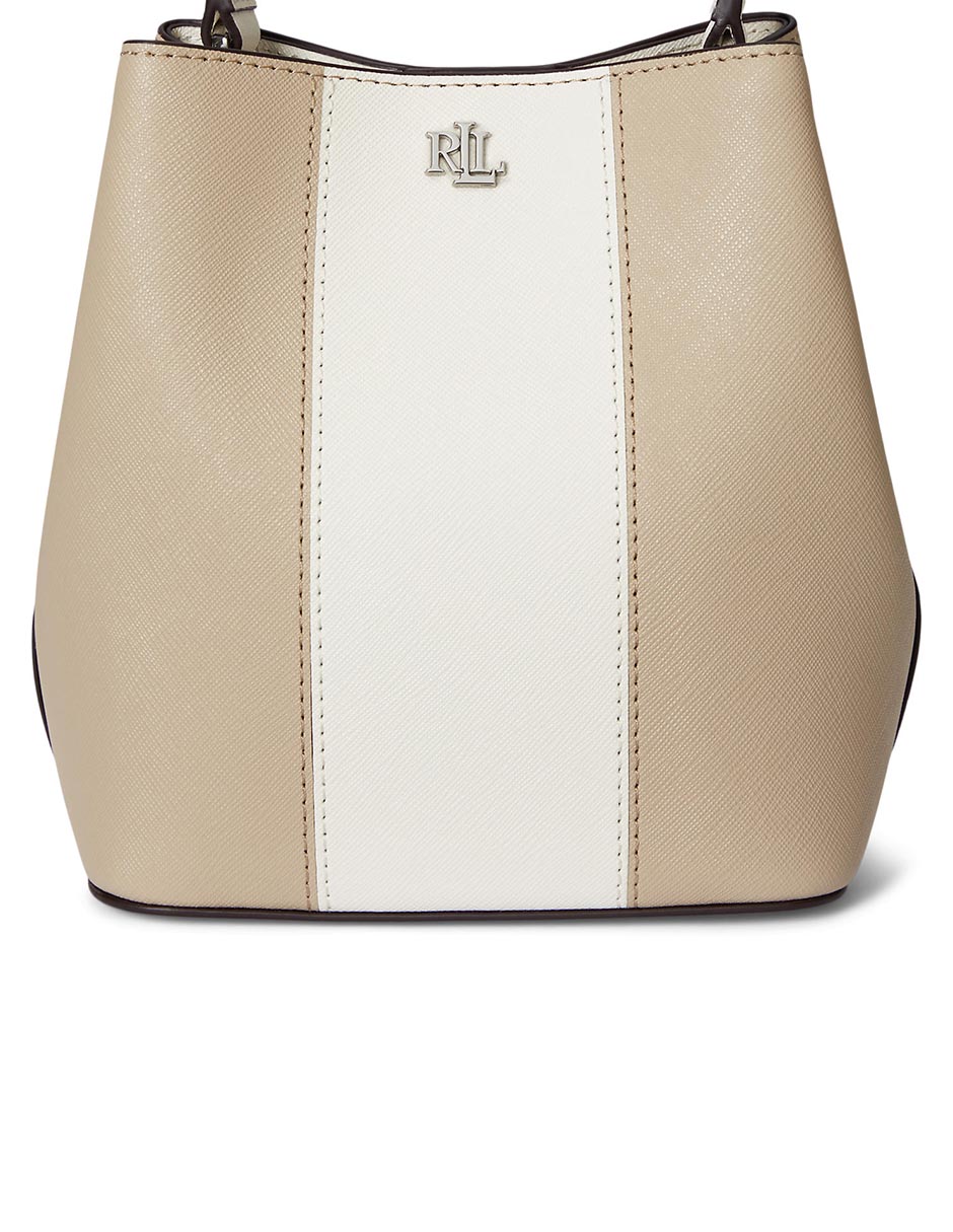 Bolsa bucket Lauren Ralph Lauren de piel para mujer