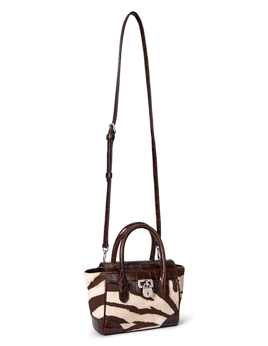 Bolsa satchel Lauren Ralph Lauren piel para mujer