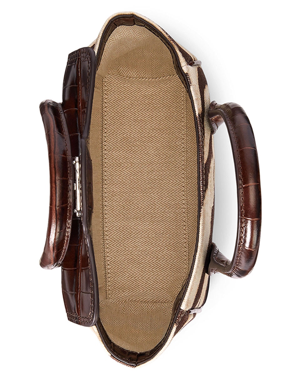 Bolsa satchel Lauren Ralph Lauren piel para mujer
