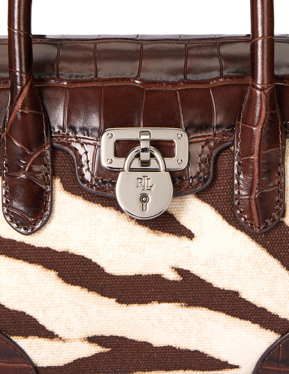 Bolsa satchel Lauren Ralph Lauren piel para mujer