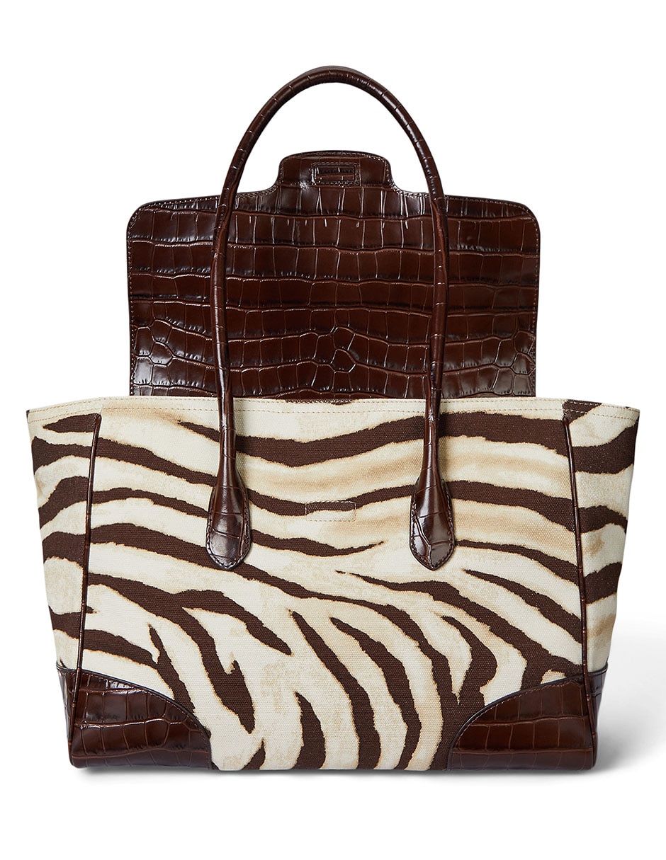 Bolsa satchel Lauren Ralph Lauren de piel para mujer
