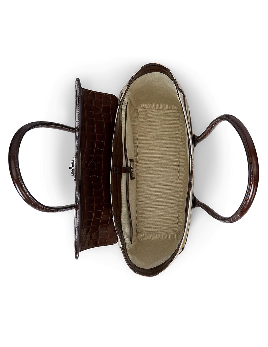 Bolsa satchel Lauren Ralph Lauren de piel para mujer