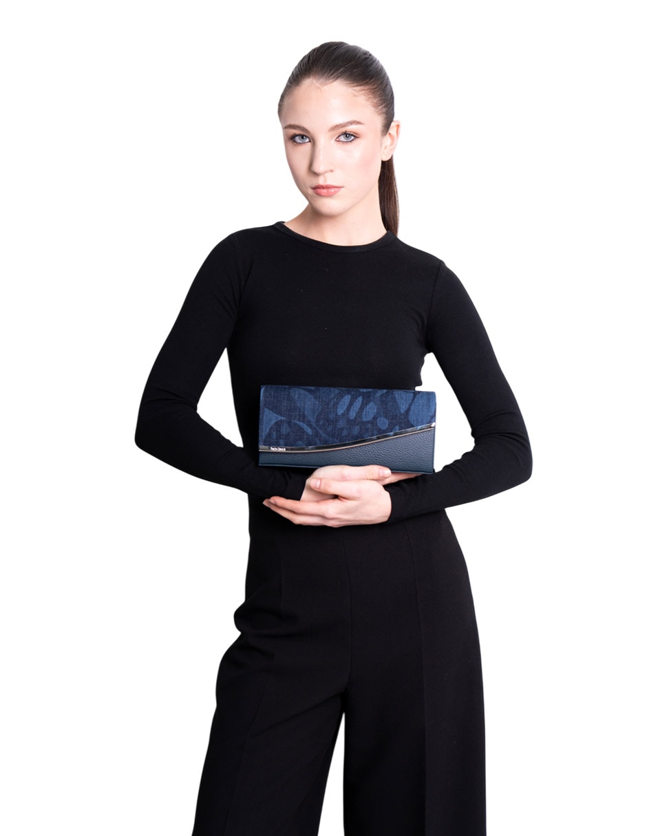Bolsa clutch Vuelo Mariposa de piel para mujer