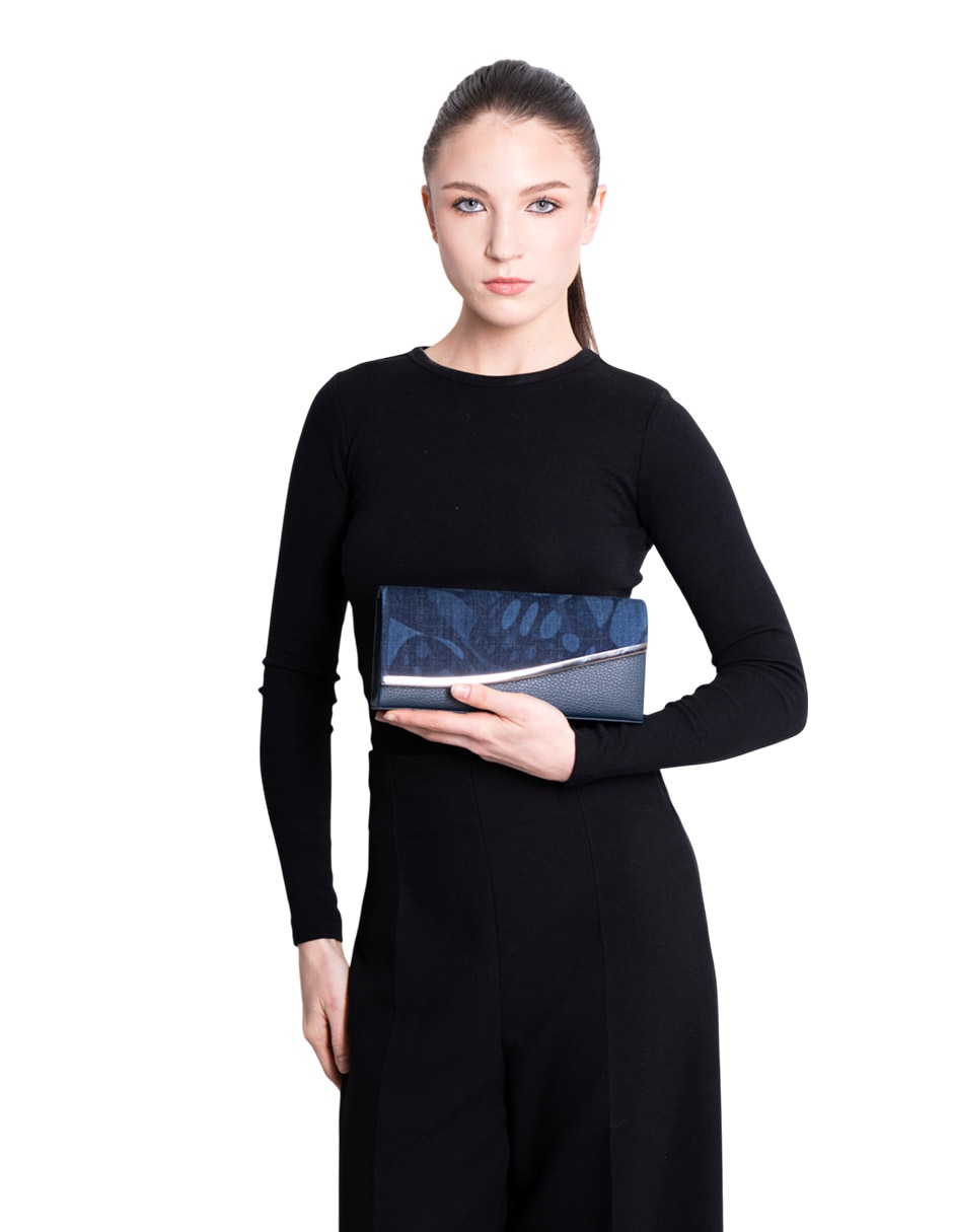 Bolsa clutch Vuelo Mariposa de piel para mujer