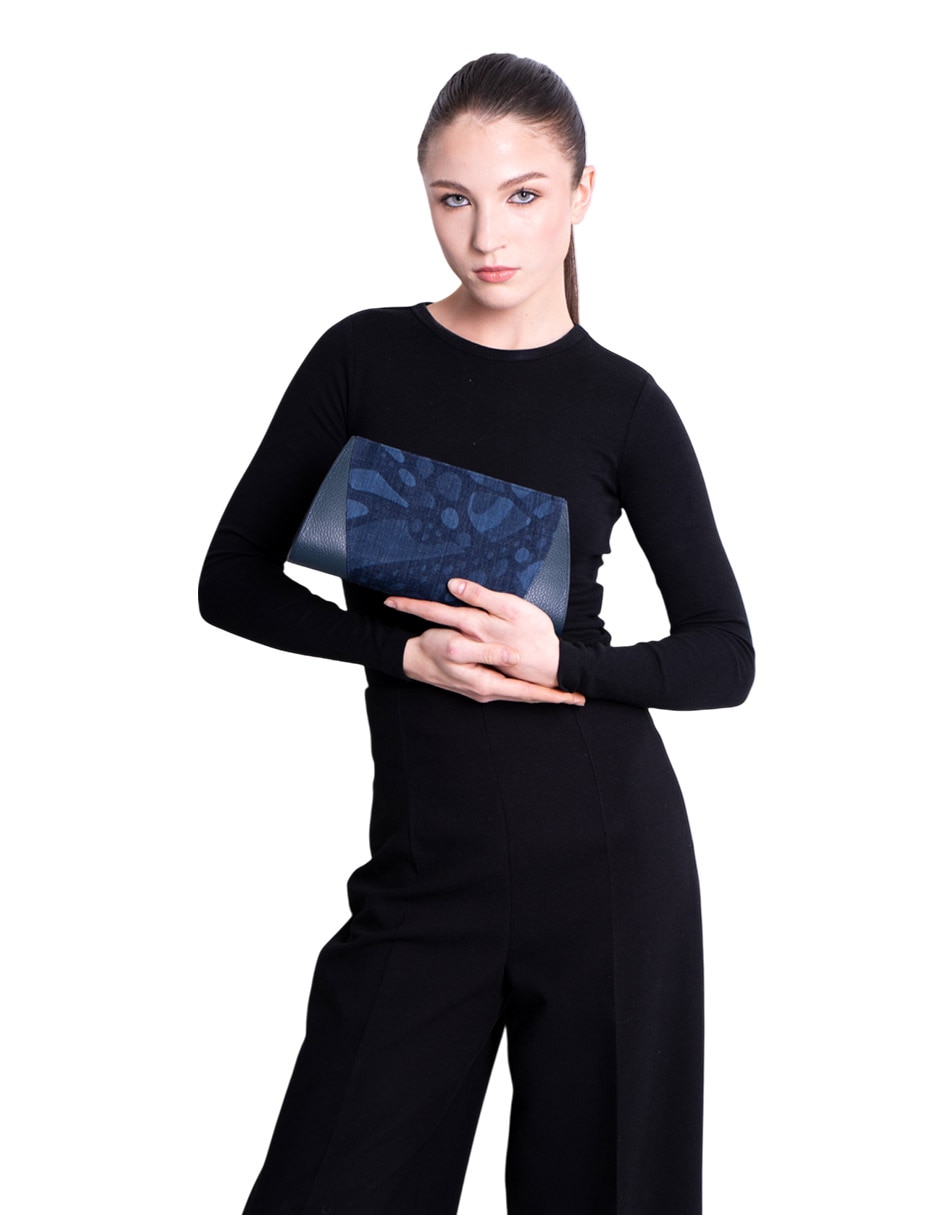 Bolsa clutch Vuelo Mariposa de piel para mujer