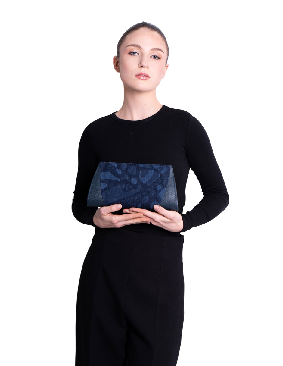 Bolsa clutch Vuelo Mariposa de piel para mujer