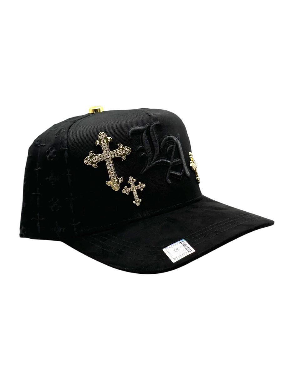 Gorra visera semicurva broche casual La Cruz Gold para hombre
