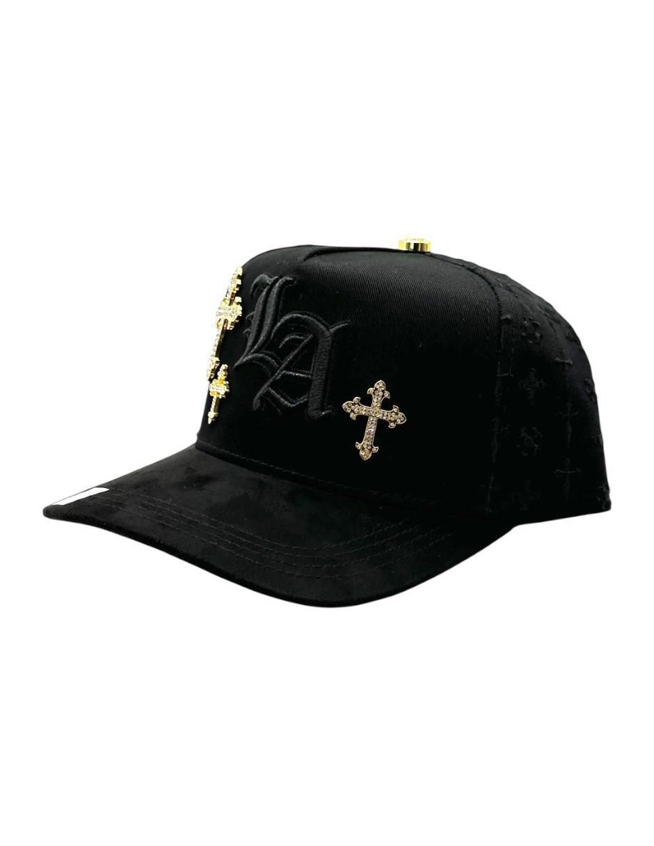 Gorra visera semicurva broche casual La Cruz Gold para hombre
