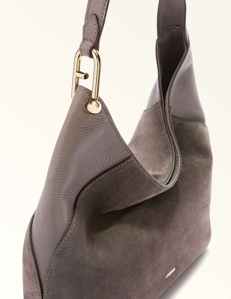 Bolsa hobo de cuero para mujer
