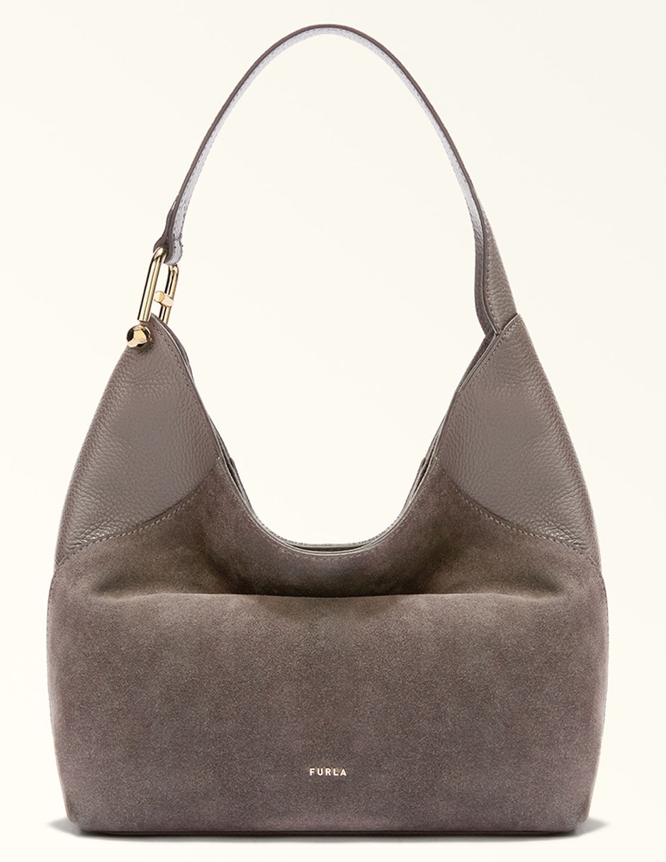 Bolsa hobo de cuero para mujer