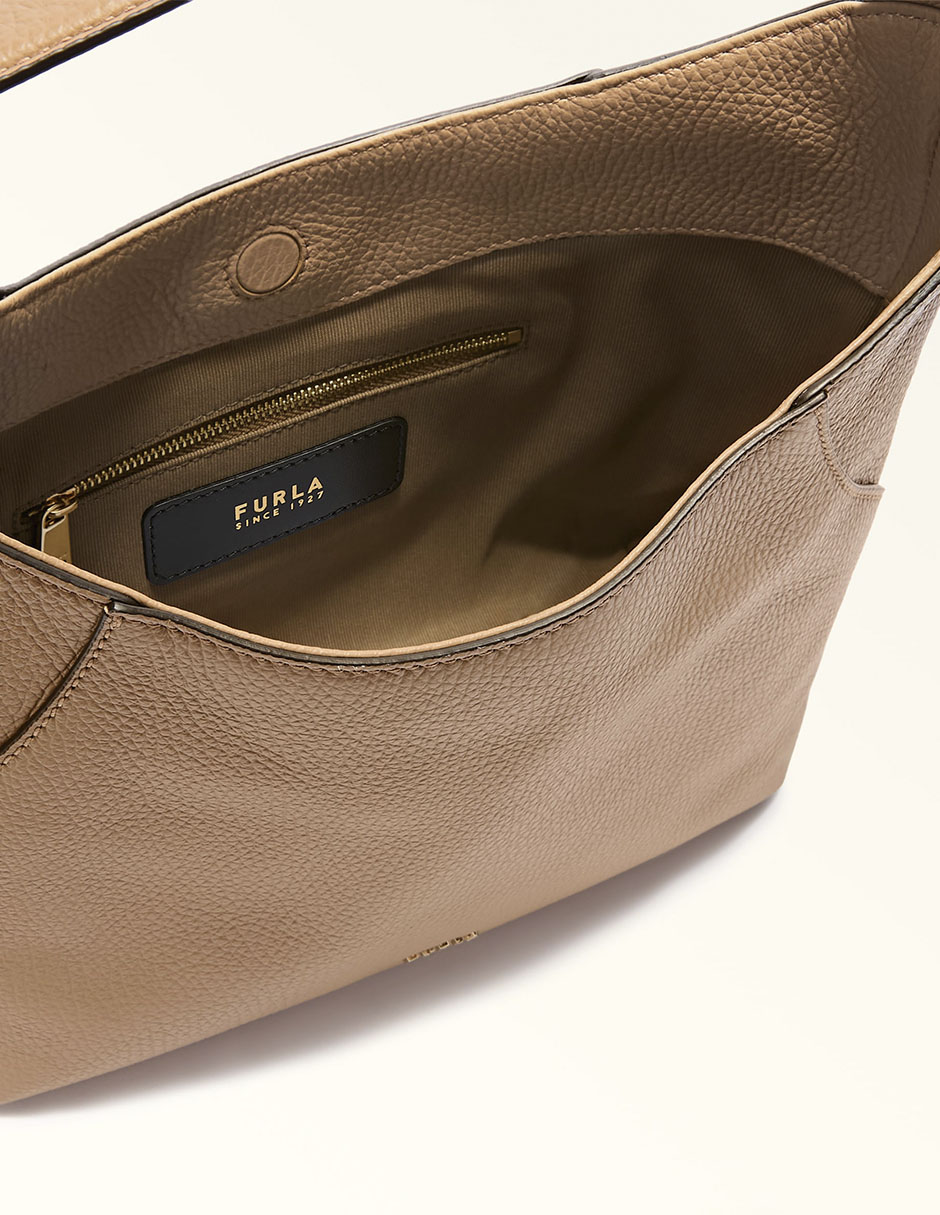 Bolsa hobo de piel para mujer