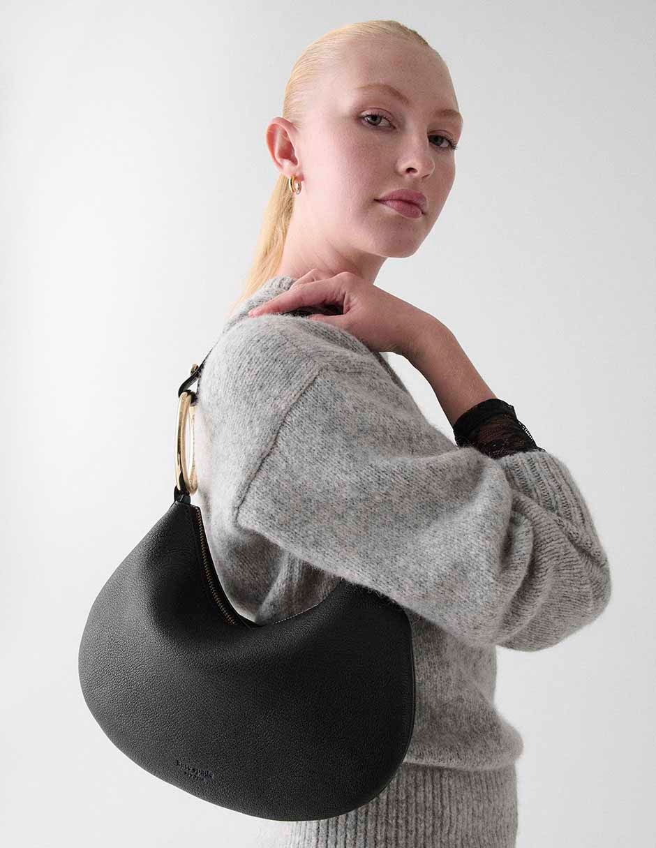 Bolsa hobo de piel para mujer 6