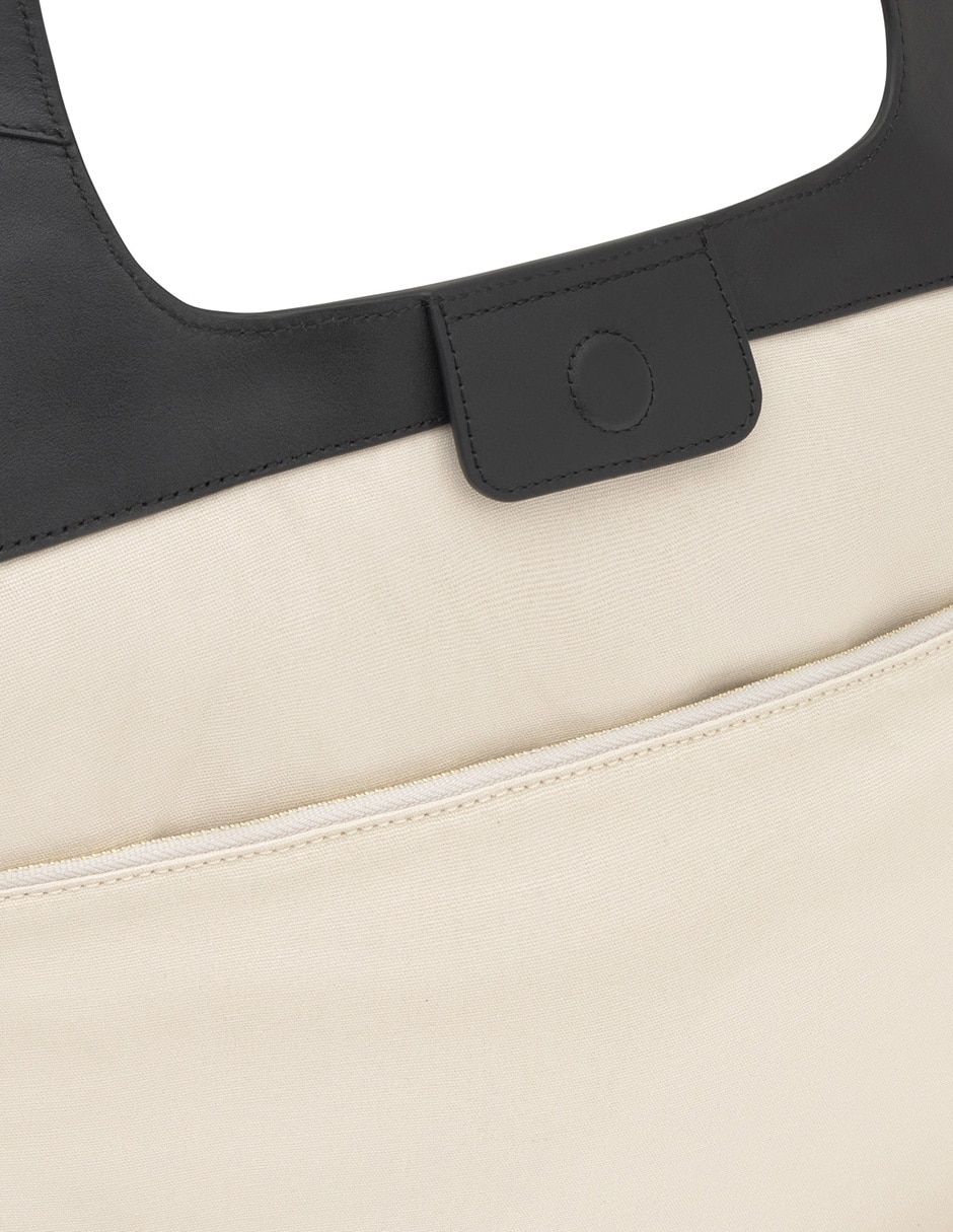 Bolsa shopper Tous Lirio Canvas para mujer 5