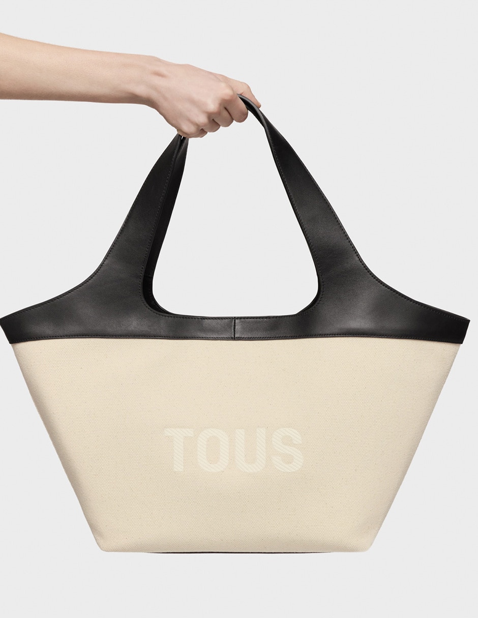 Bolsa shopper Tous Lirio Canvas para mujer 3