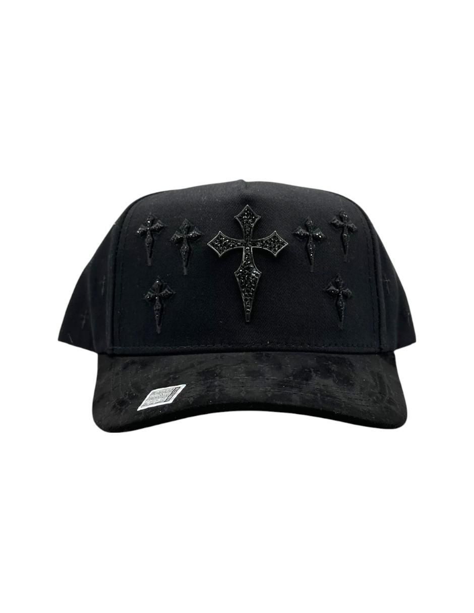 Gorra visera semicurva snapback casual Cruz Black para hombre 4