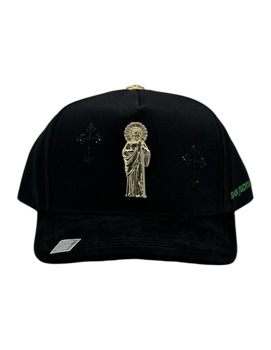 Gorra visera curva snapback casual San Judas Black para hombre 4