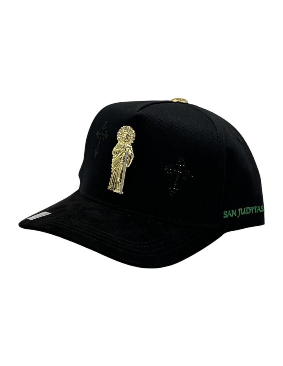 Gorra visera curva snapback casual San Judas Black para hombre 3