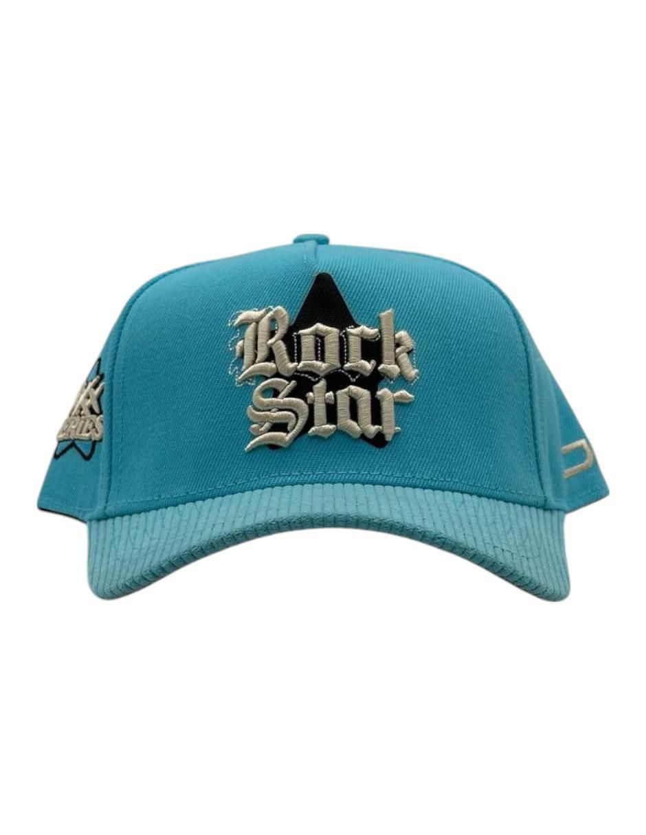 Gorra visera curva snapback casual Rockstar Blue para hombre