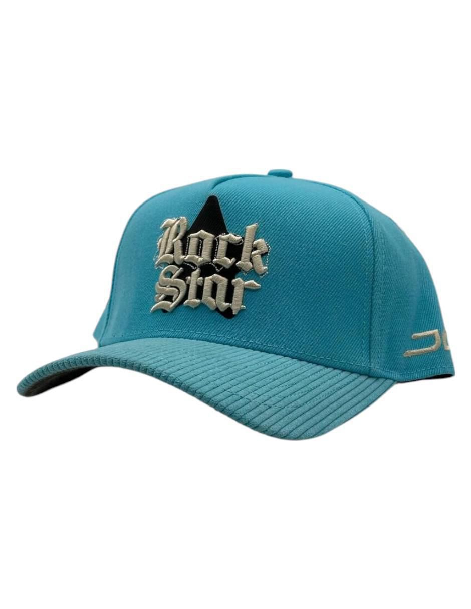 Gorra visera curva snapback casual Rockstar Blue para hombre