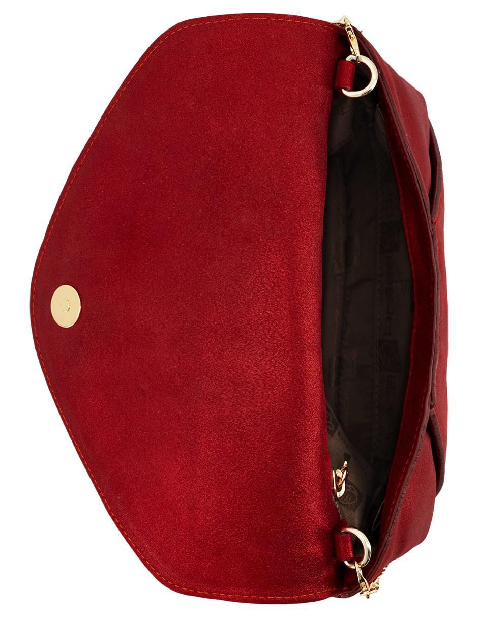 Bolsa clutch de ante para mujer