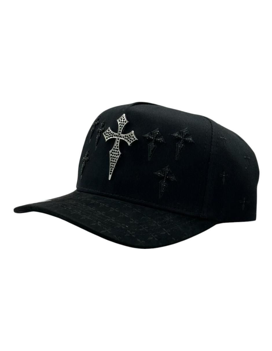 Gorra visera curva snapback casual Cruz Black/Grey para hombre 3