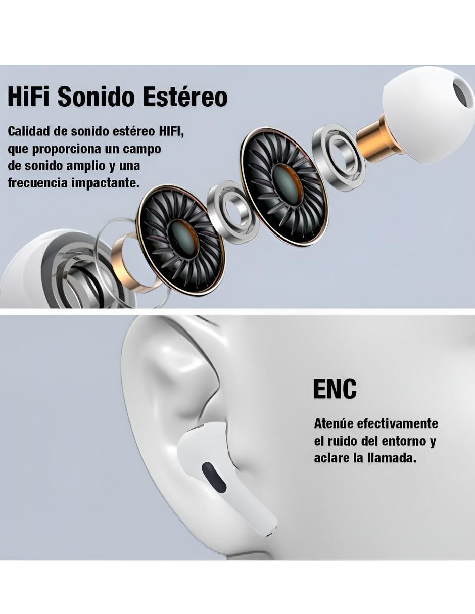 Audífonos In-Ear inalámbricos con cancelacion de ruido 3