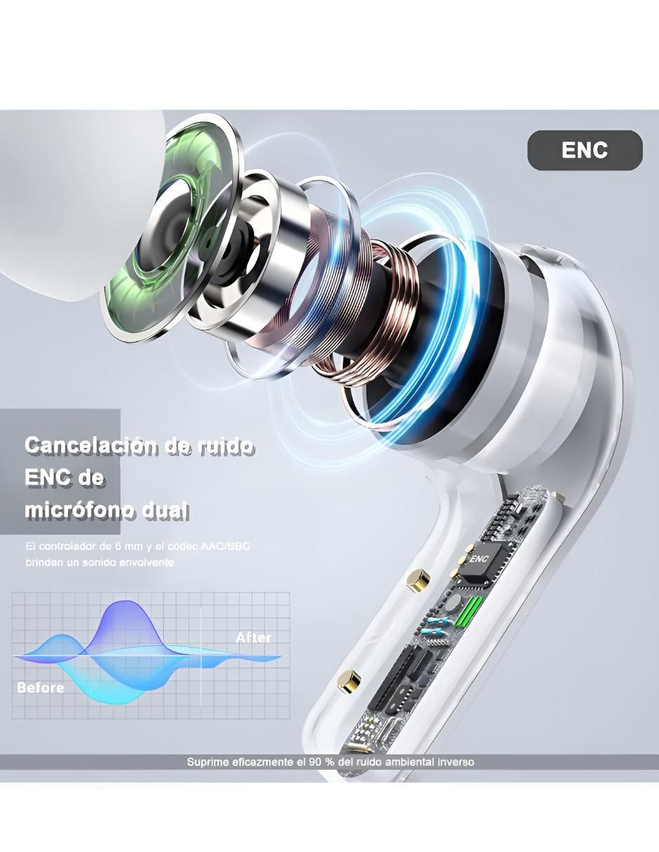 Audífonos In-Ear inalámbricos con cancelacion de ruido 4