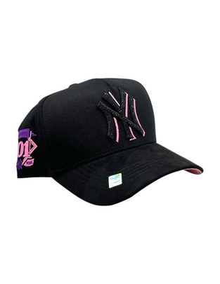 Gorra visera curva snapback casual Ny Crystal Pink para hombre Gorra visera curva snapback casual Ny Crystal Pink para hombre