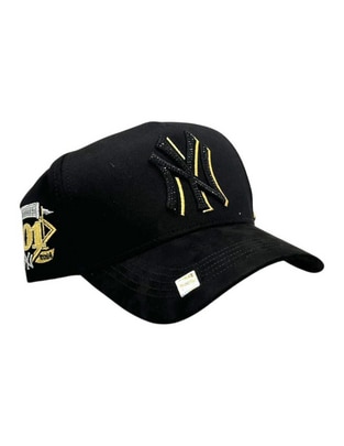 Gorra visera curva snapback casual Ny Crystal Gold para hombre