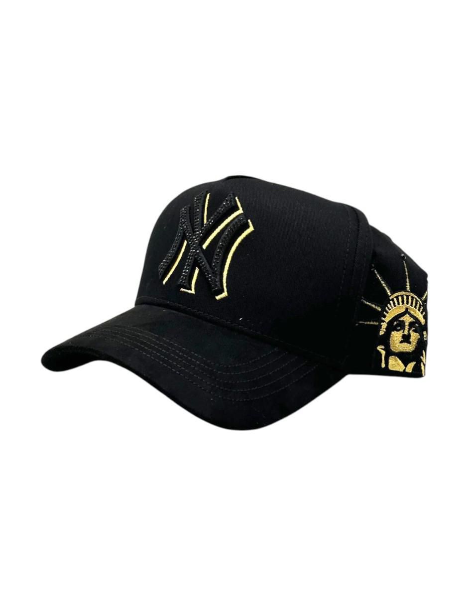 Gorra visera curva snapback casual Ny Crystal Gold para hombre