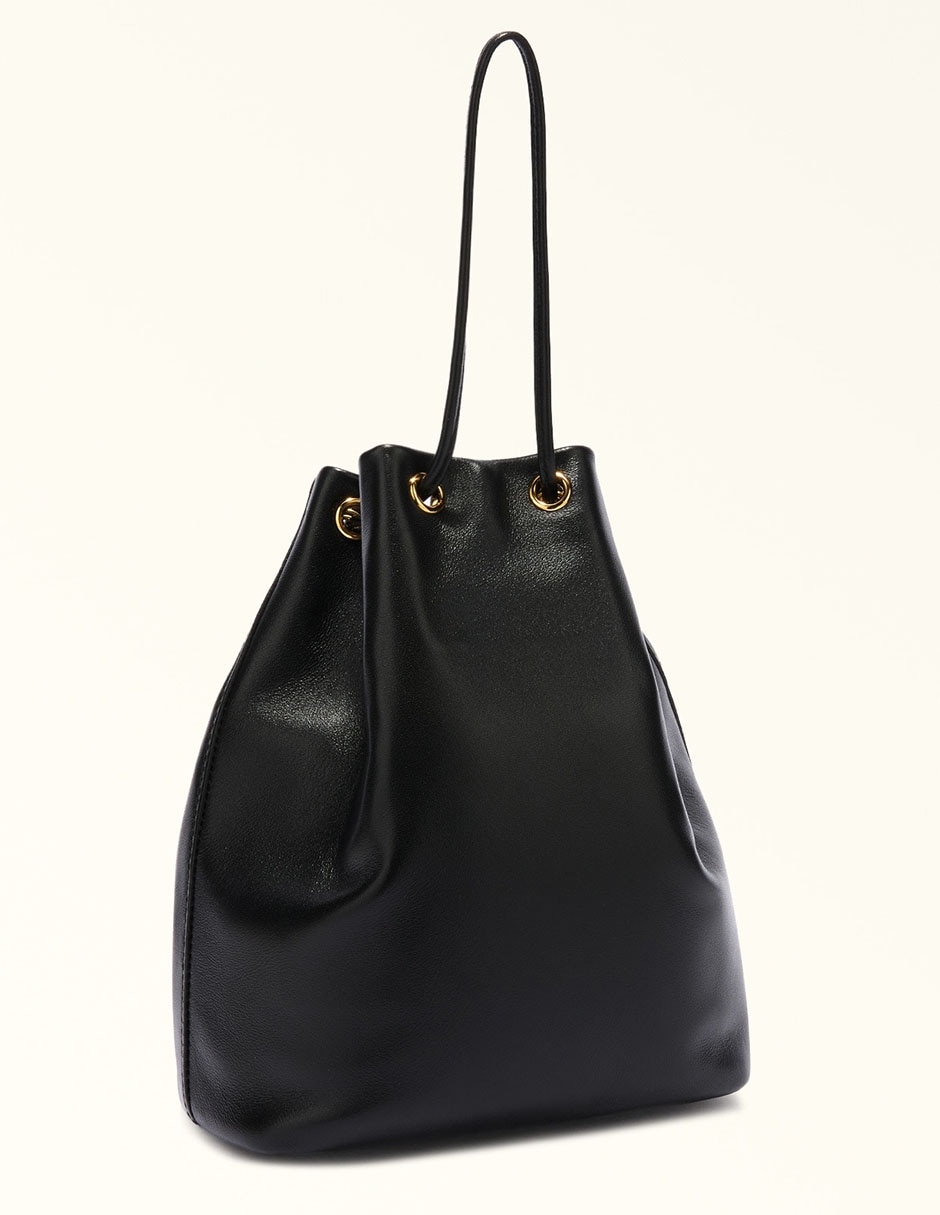 Bolsa bucket de piel para mujer
