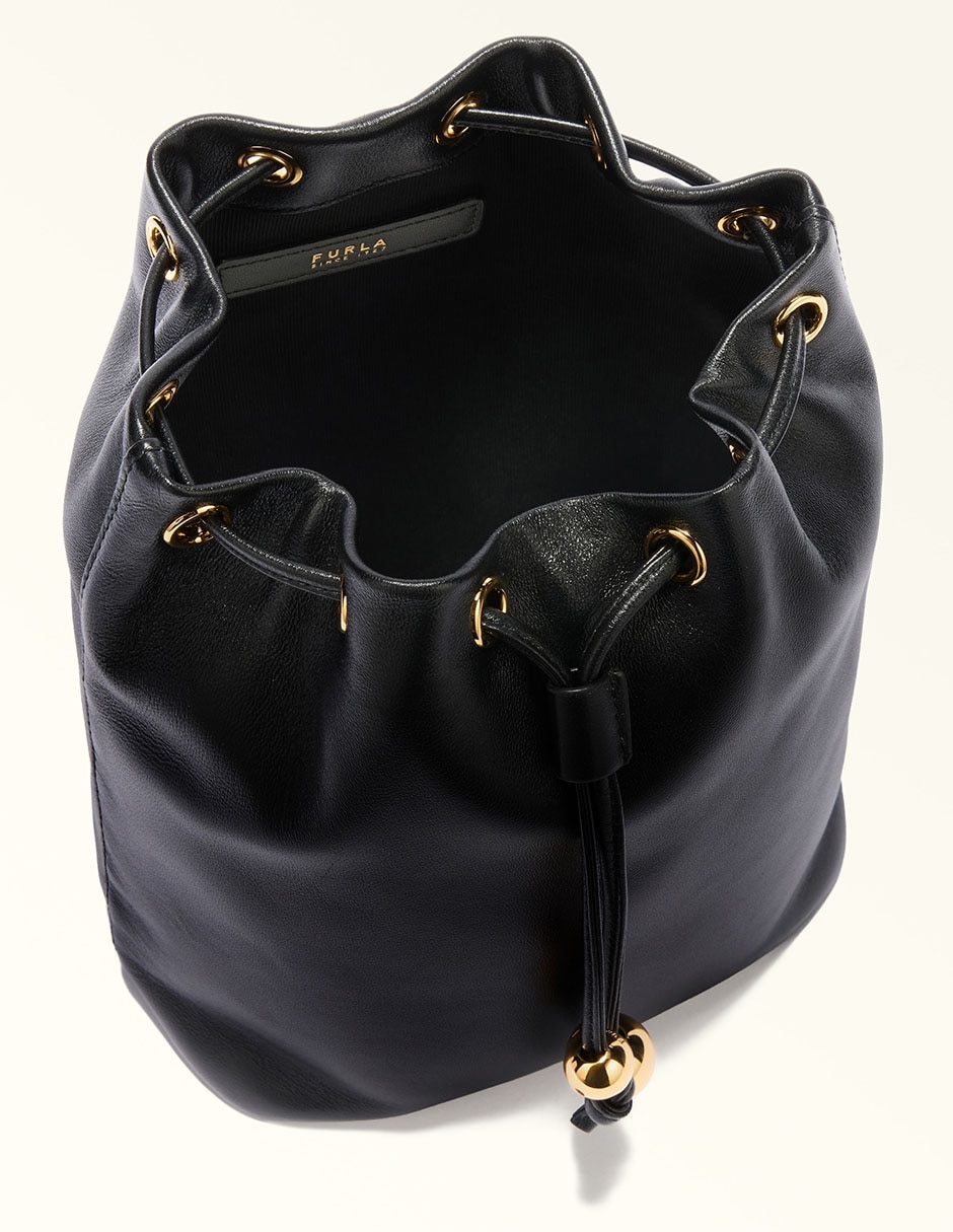 Bolsa bucket de piel para mujer 3