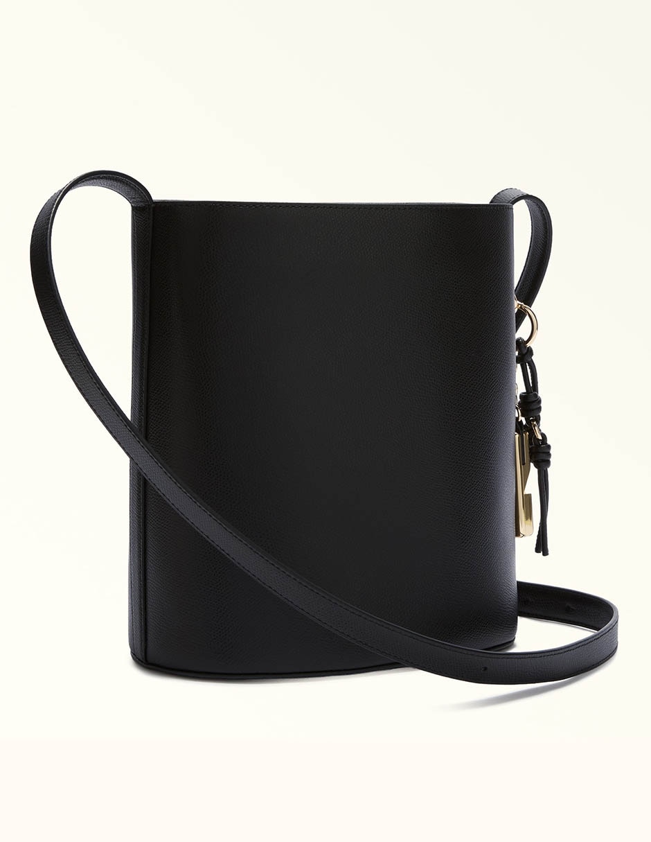 Bolsa bucket de piel para mujer