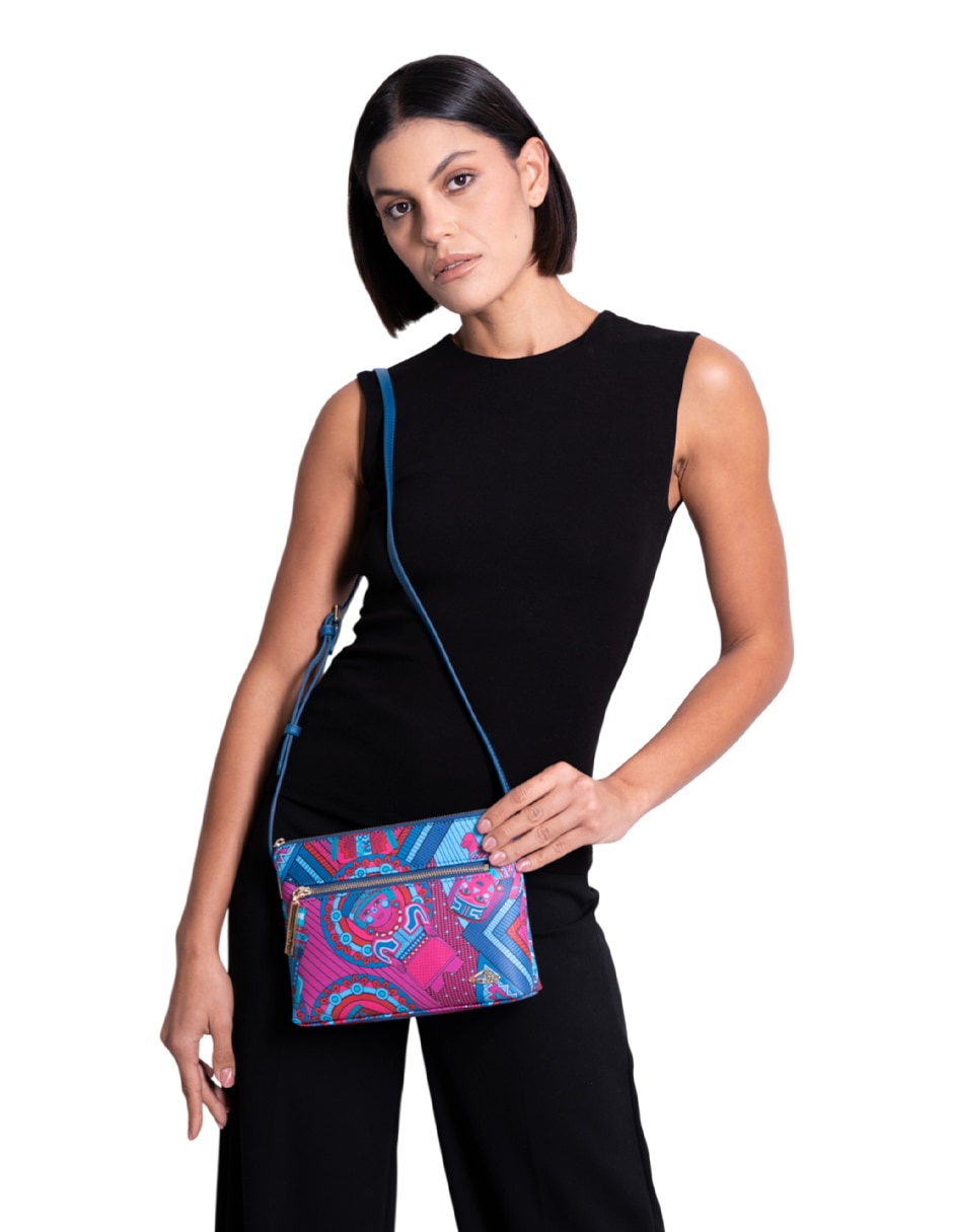Bolsa crossbody Caritas Sonrientes De Veracruz para mujer