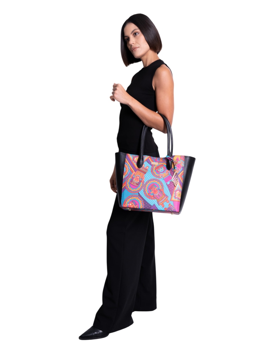 Bolsa tote Caritas Sonrientes De Veracruz para mujer 2